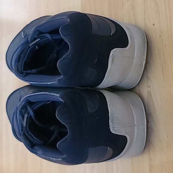 Ecco Golf Boom Hybrid SpikeLess Shoes Yak Leather Blue Men Size 12-12.5 - Picture 5 of 9